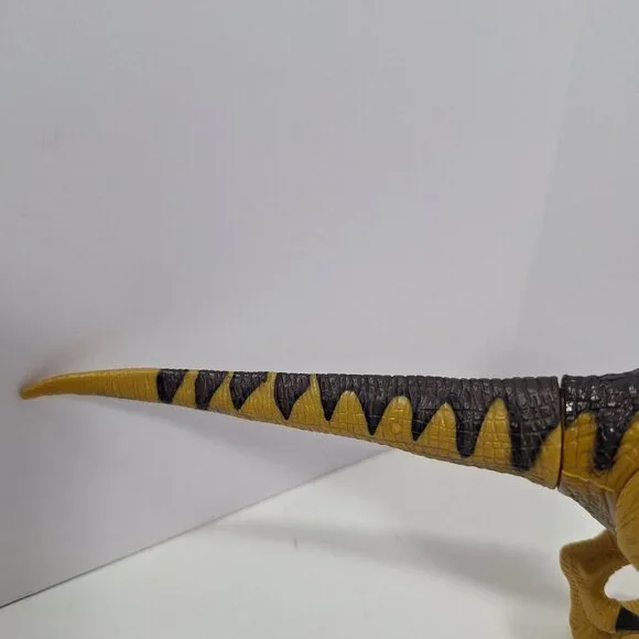 Chap Mei Dinosaur T Rex Figure 7.5" Moveable Joints Tan & Black - Picture 3 of 12